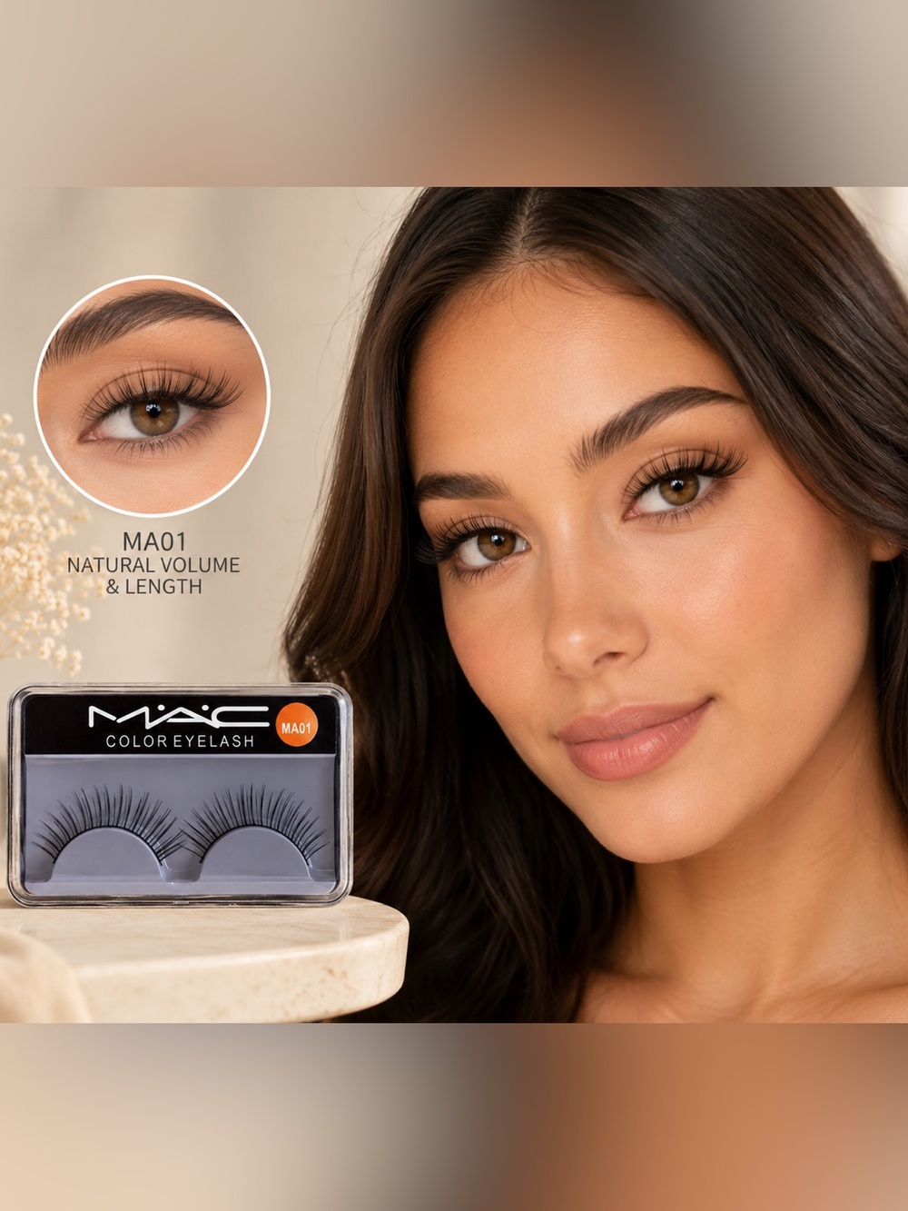 MAC Cosmetics False Eyelashes Stunner MA01 in Black